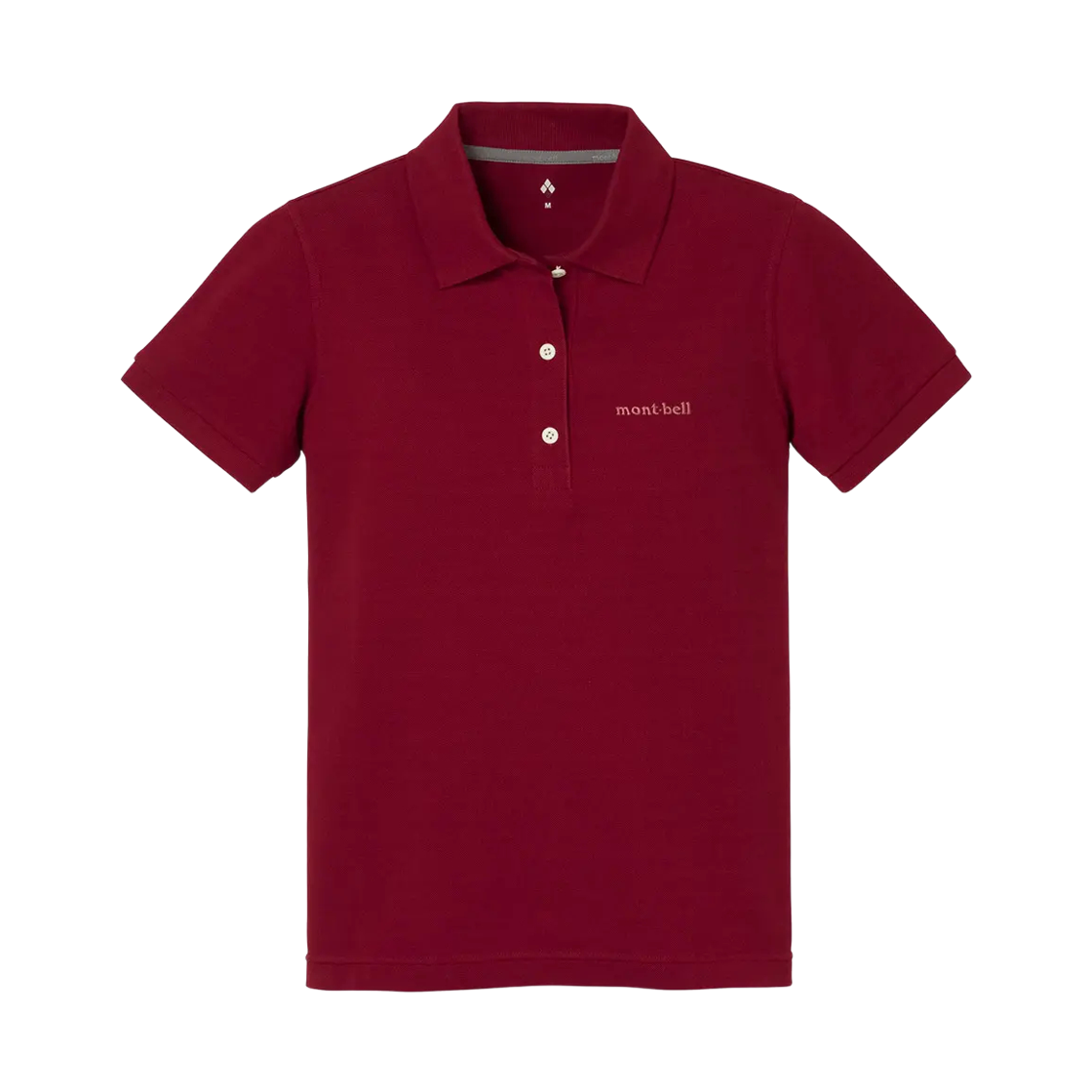 2104804 (W) Montbell Core Spun Polo Shirt Wine Red