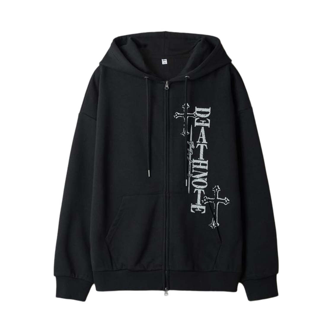 스파오 x 데스 노트 후드 집업 블랙(Spao x Death Note Zip-Up Hoodie Black)