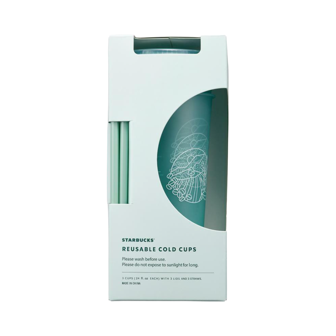 스타벅스 그린스토리 리유저블 콜드컵 709ml (3개 세트)(Starbucks Greenstory Reusable Coldcup 709ml (Set of 3)) - 2