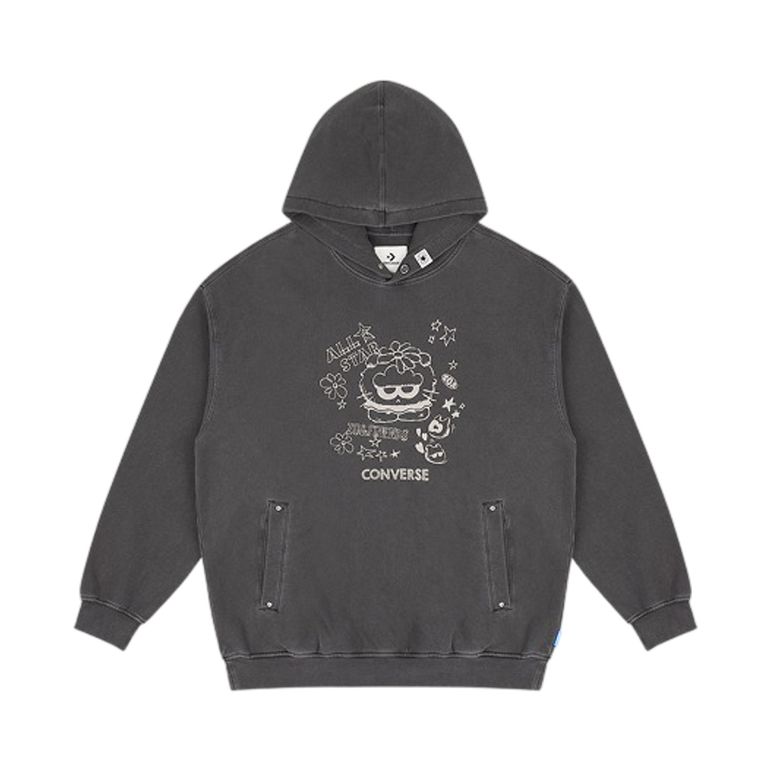 컨버스 x 조앤프렌즈 크루넥 후드 다크 매터(Converse x Zo&Friends Crewneck Hoodie Dark Matter)