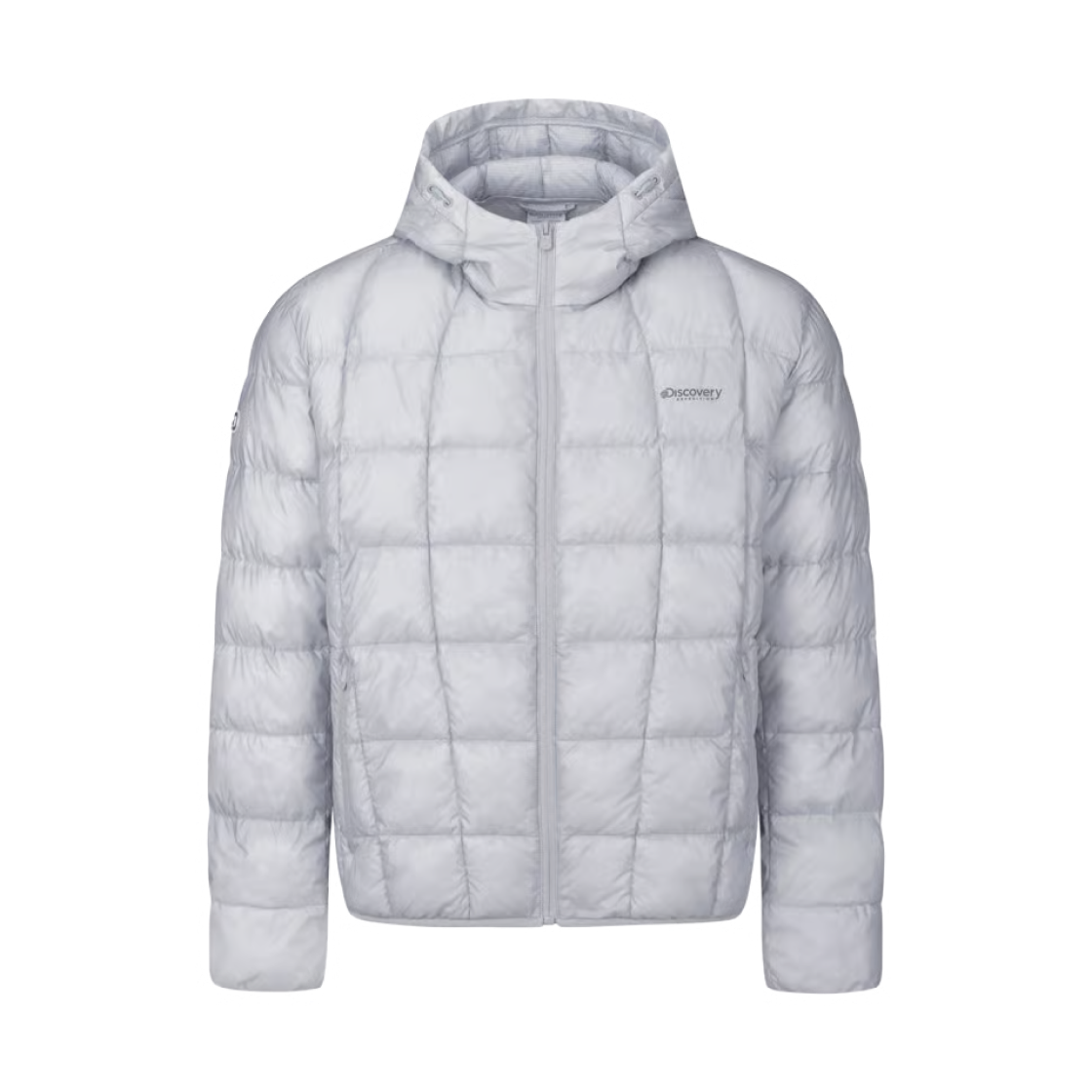 DMPD75066-SBL Discovery Expedition Olvert Hooded Light Puffer Jacket Sky Blue