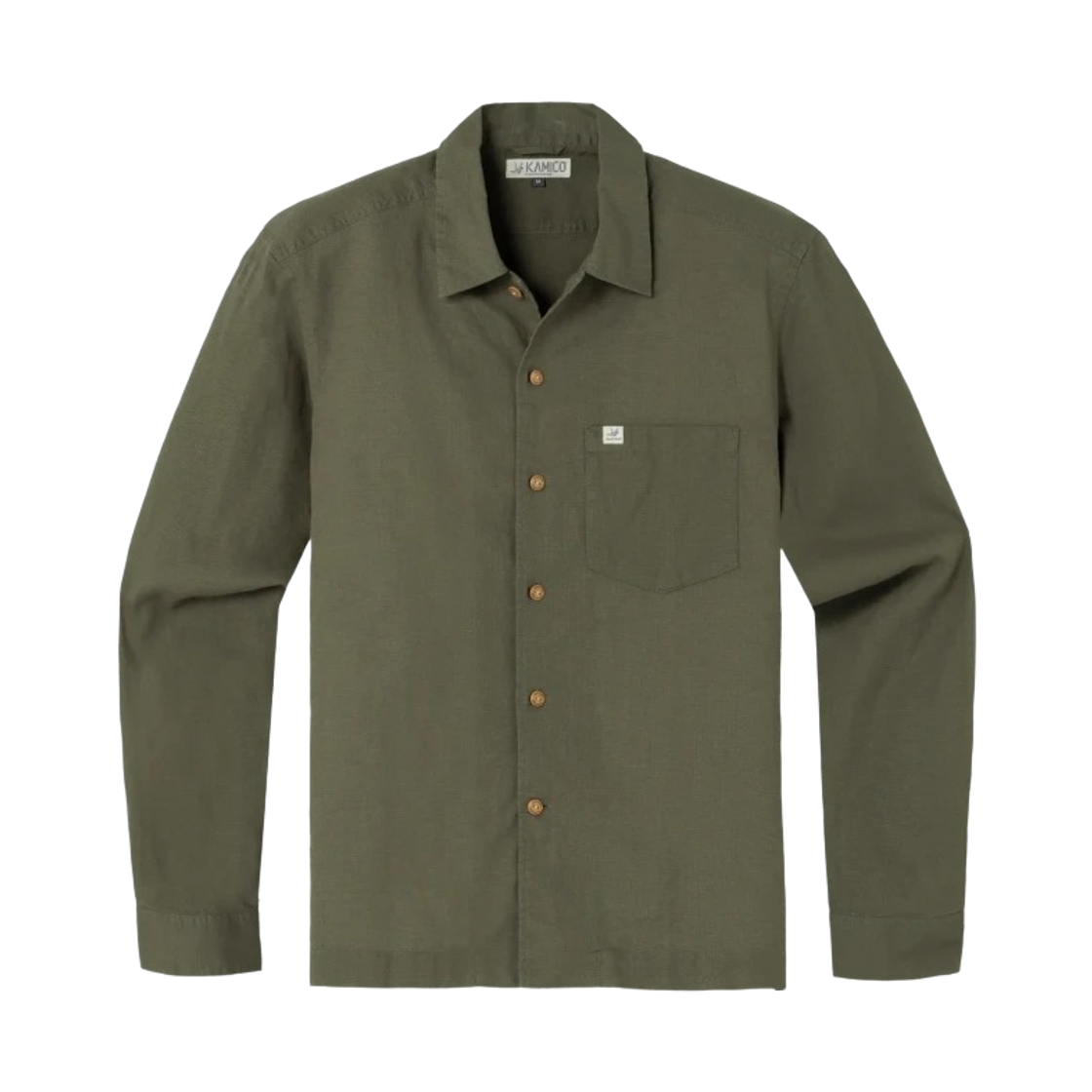 2104586 Montbell Kamico Open Collar Shirt Khaki