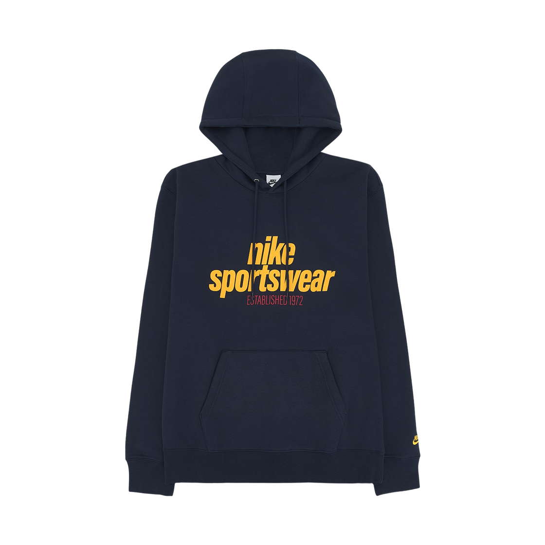 HJ2160-451 Nike Club Fleece Pullover Hoodie Obsidian University Gold - Asia
