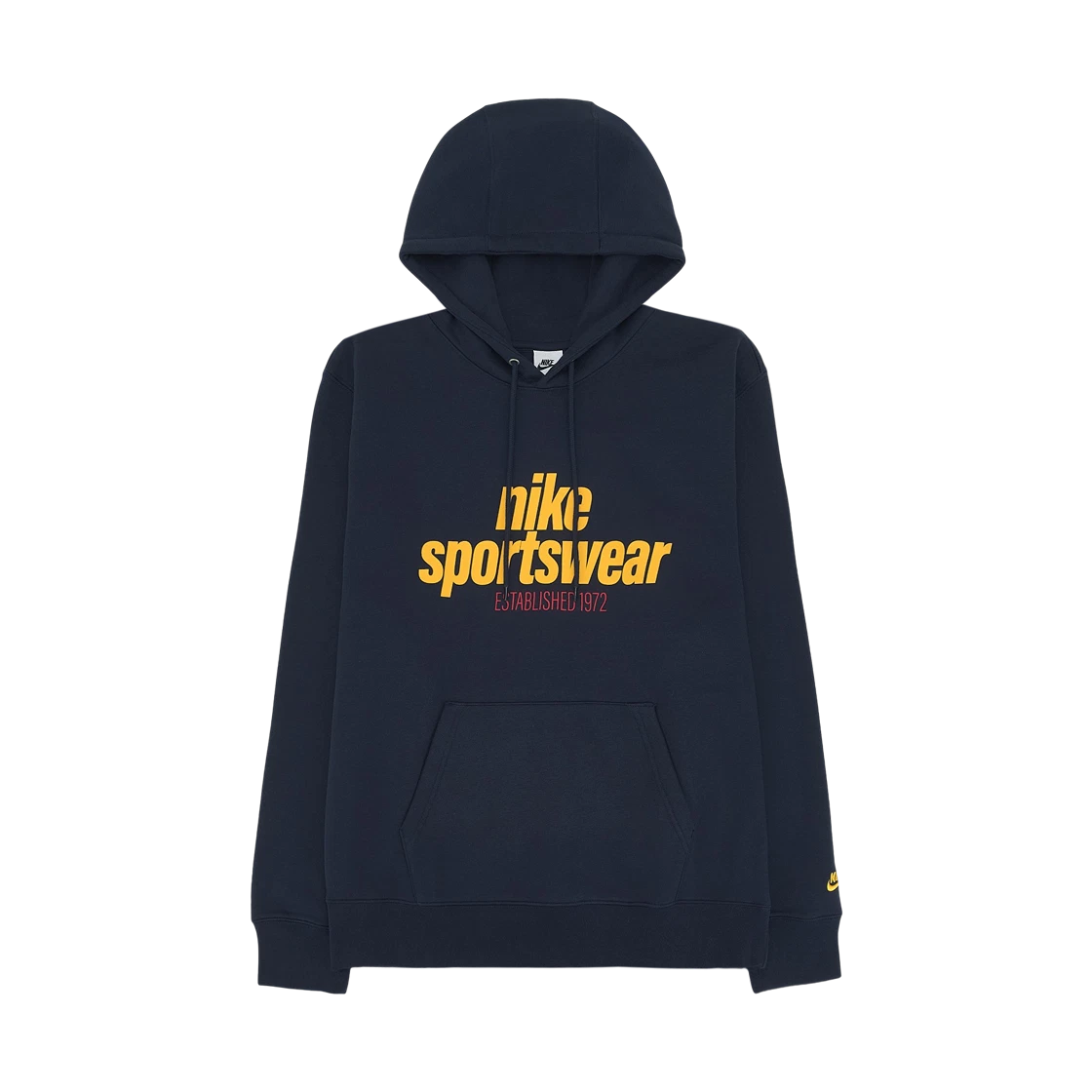 Nike Nike Club Fleece Pullover Hoodie Obsidian University Gold - Asia · M
