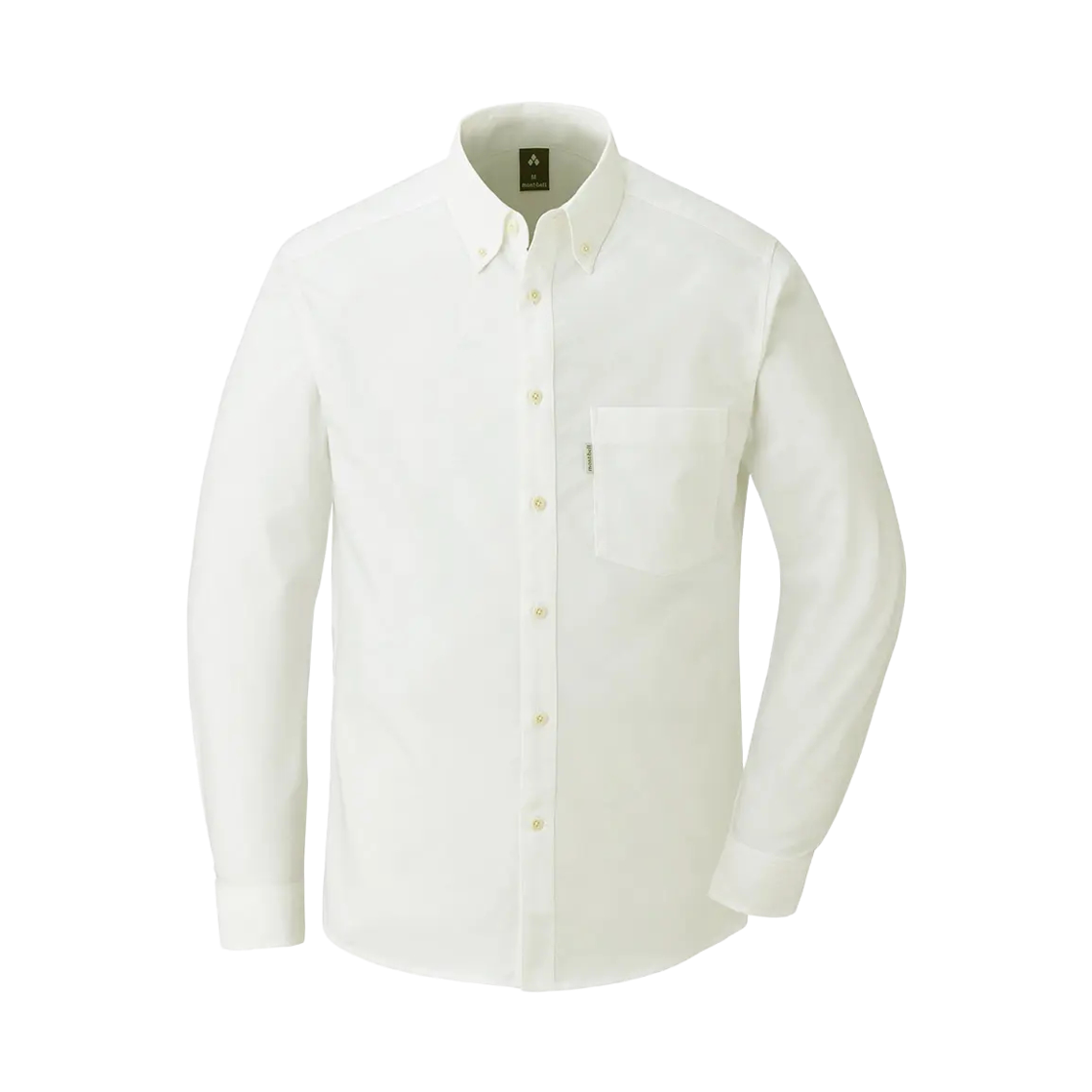 2104693 Montbell Core Spun Oxford Button Down Shirt White