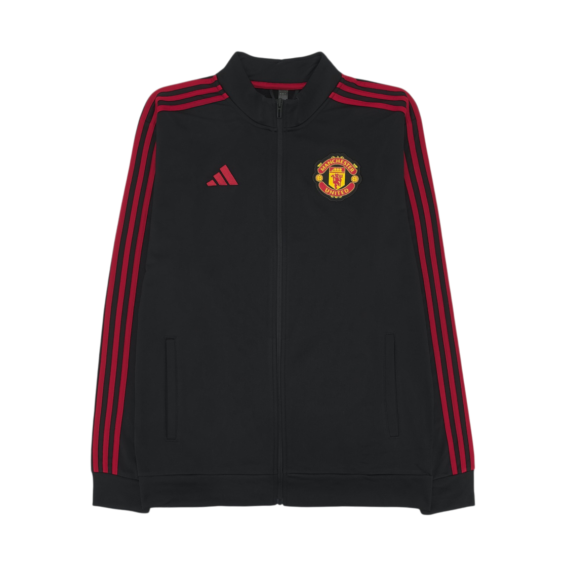 아디다스 맨체스터 유나이티드 DNA 트랙탑 블랙 - US 사이즈(Adidas Manchester United DNA Track Top Black - US Sizing)