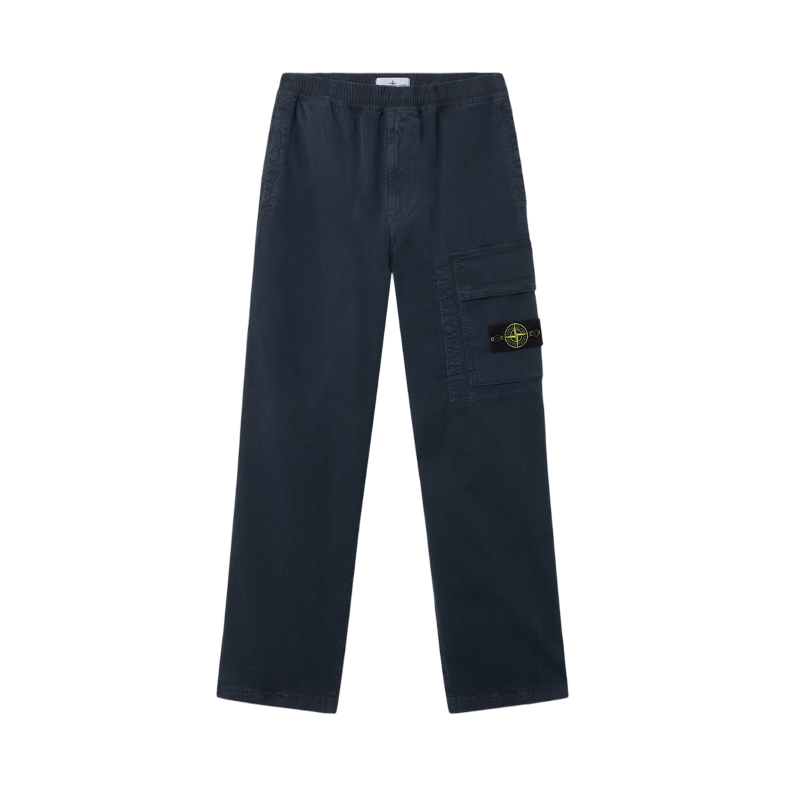 L2S1531000-36S00L1-V0120 Stone Island 3100036 Stretch Organic Broken Twill Cotton Old Effect Loose-Fit Joggers with Drawstring Cuffs Navy Blue - 26FW