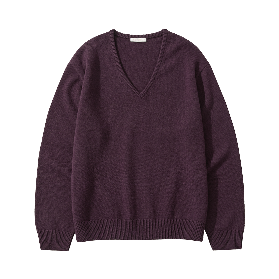 (W)메리노 울 100 브이넥 니트 와인((W) Merino Wool 100 V-Neck Knit Wine)