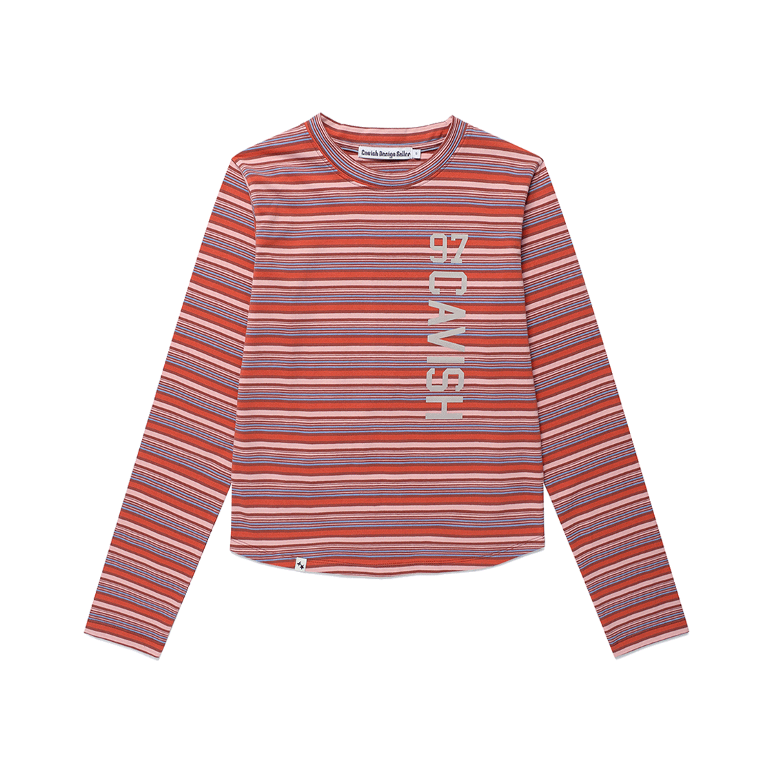카비시 그래놀라 스트라이프 LS 티셔츠 핑크(CAVISH Granola Striped LS Tee Pink)