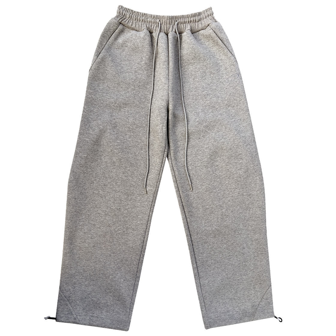 Edition5_2 ATTENTIONROW Edition 5. 890g Neofit Diagonal Chin Sweat Oversized Training Long Pants Gray Melange