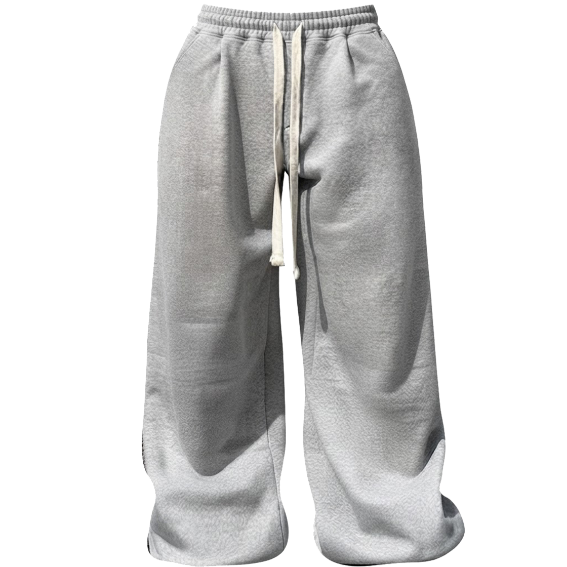 Edition10_2 ATTENTIONROW Edition10. Rope Wide Stopper Training Pants Gray Melange