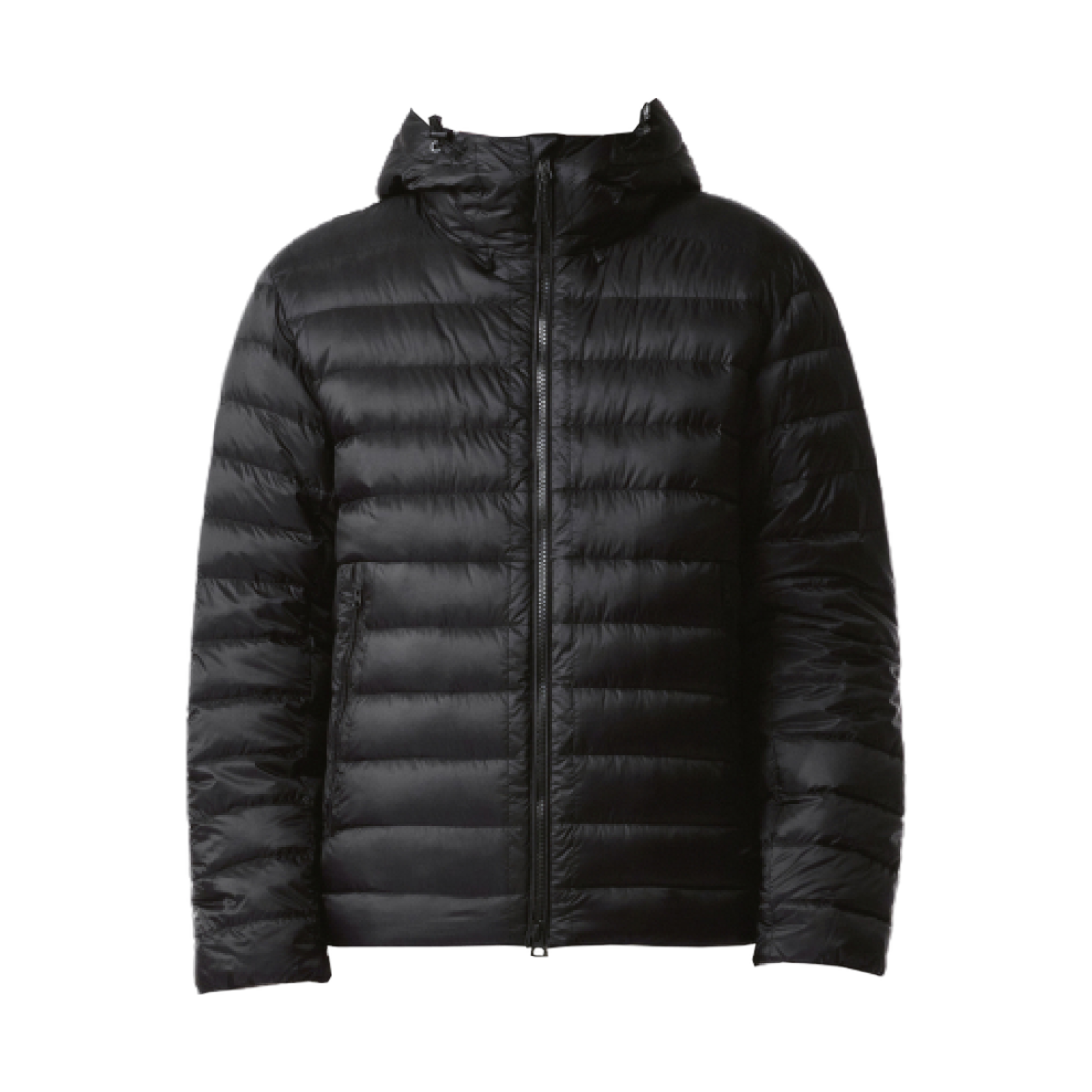 무신사 스탠다드 시어 후디드 라이트 다운 자켓 블랙(Musinsa Standard Sheer Hooded Light Down Jacket Black)