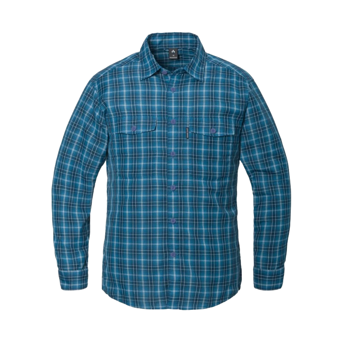1114832 Montbell Wickron Light Double Pocket Long Sleeve Shirt Blue