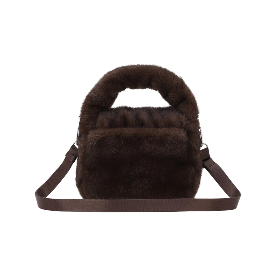 노스페이스 화이트 라벨 버블리 토트백 미니 퍼 딥 토프 - 26FW(The North Face White Label Bubbly Tote Bag Mini Fur Deep Taupe - 26FW) - 2