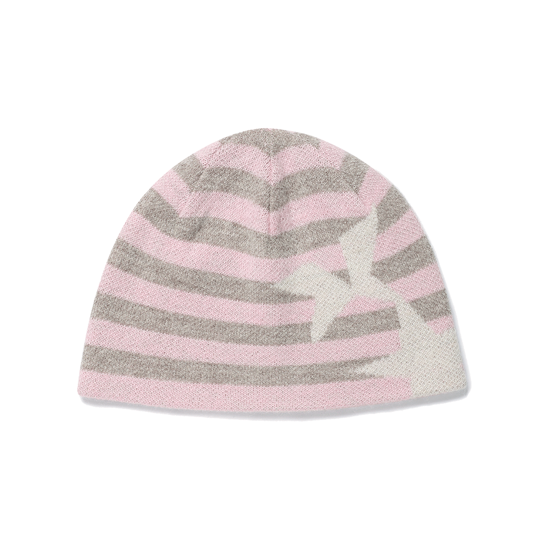 카비시 스트라이프 트윈 스타 비니 핑크(CAVISH Striped Twin Star Beanie Pink)