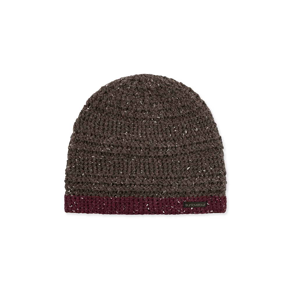 SL263KHWBE06BR [5% 적립] sunlovetour Nep Knit Beanie Brown