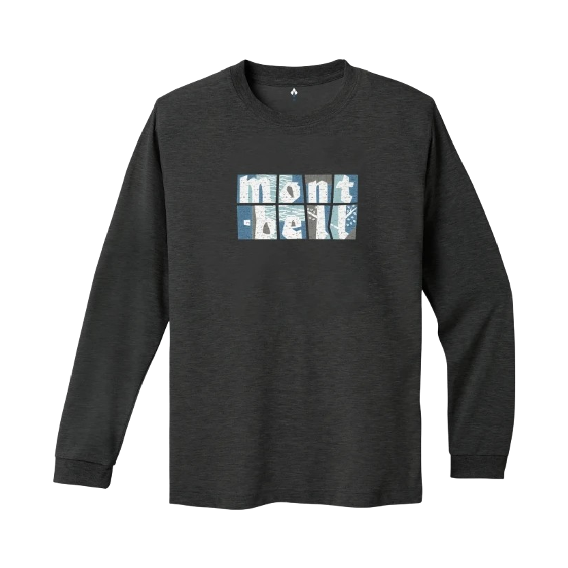 1114852 Montbell Wickron Lakeshore Long Sleeve T-Shirt Dark Gray