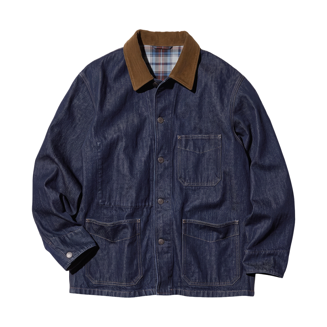 488828-68 Uniqlo Denim Coverall Blue