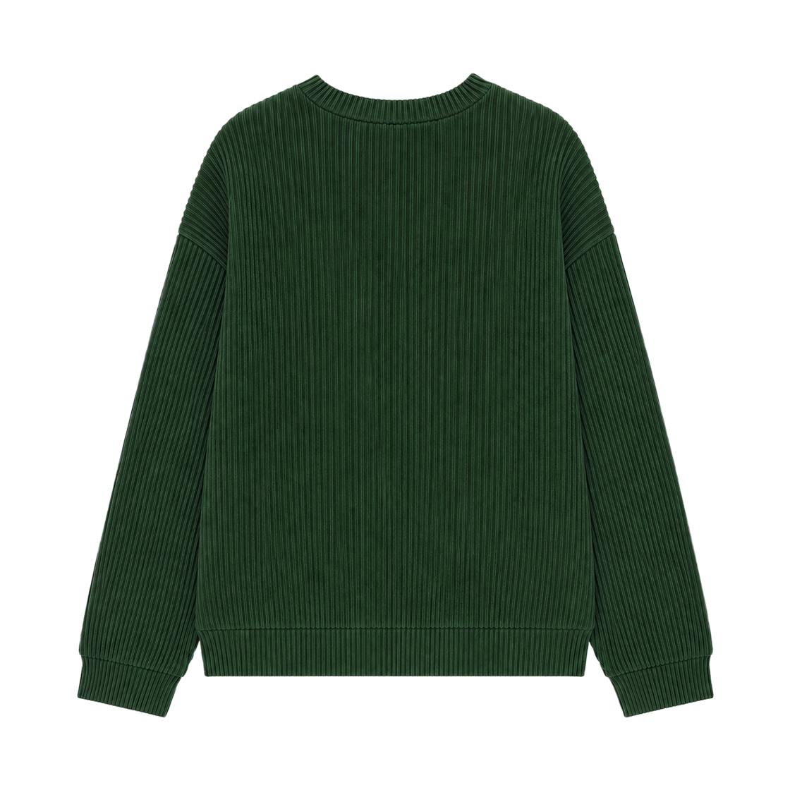 지크립 레귤러 핏 라운드넥 니트 맨투맨 스웨트셔츠 카키(GCLIP Regular Fit Round Neck Knit Sweatshirt Khaki) - 3