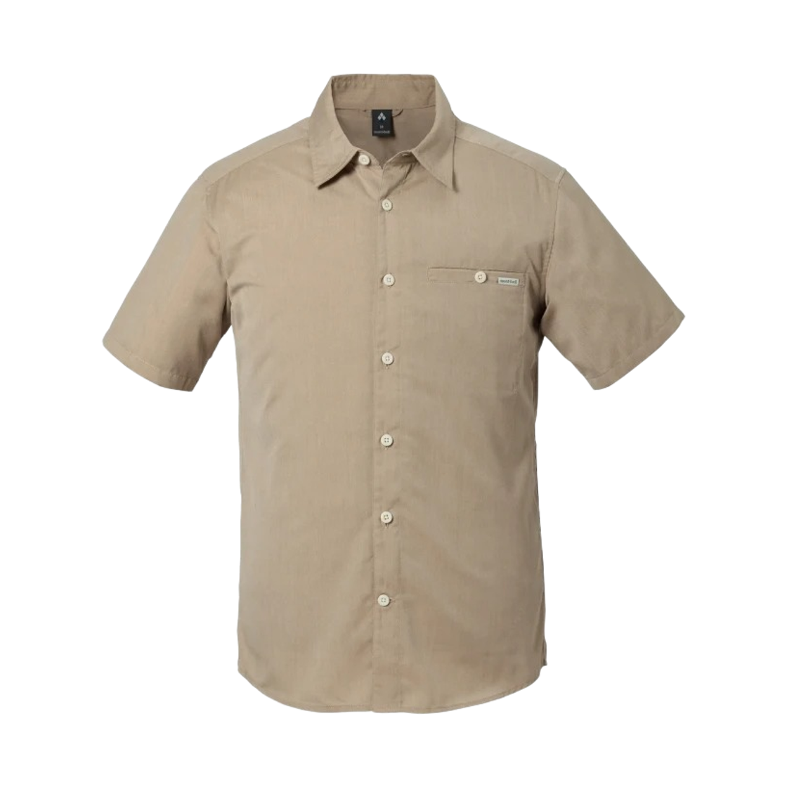 1114835 Montbell Wickron Light Single Pocket Short Sleeve Shirt Tan