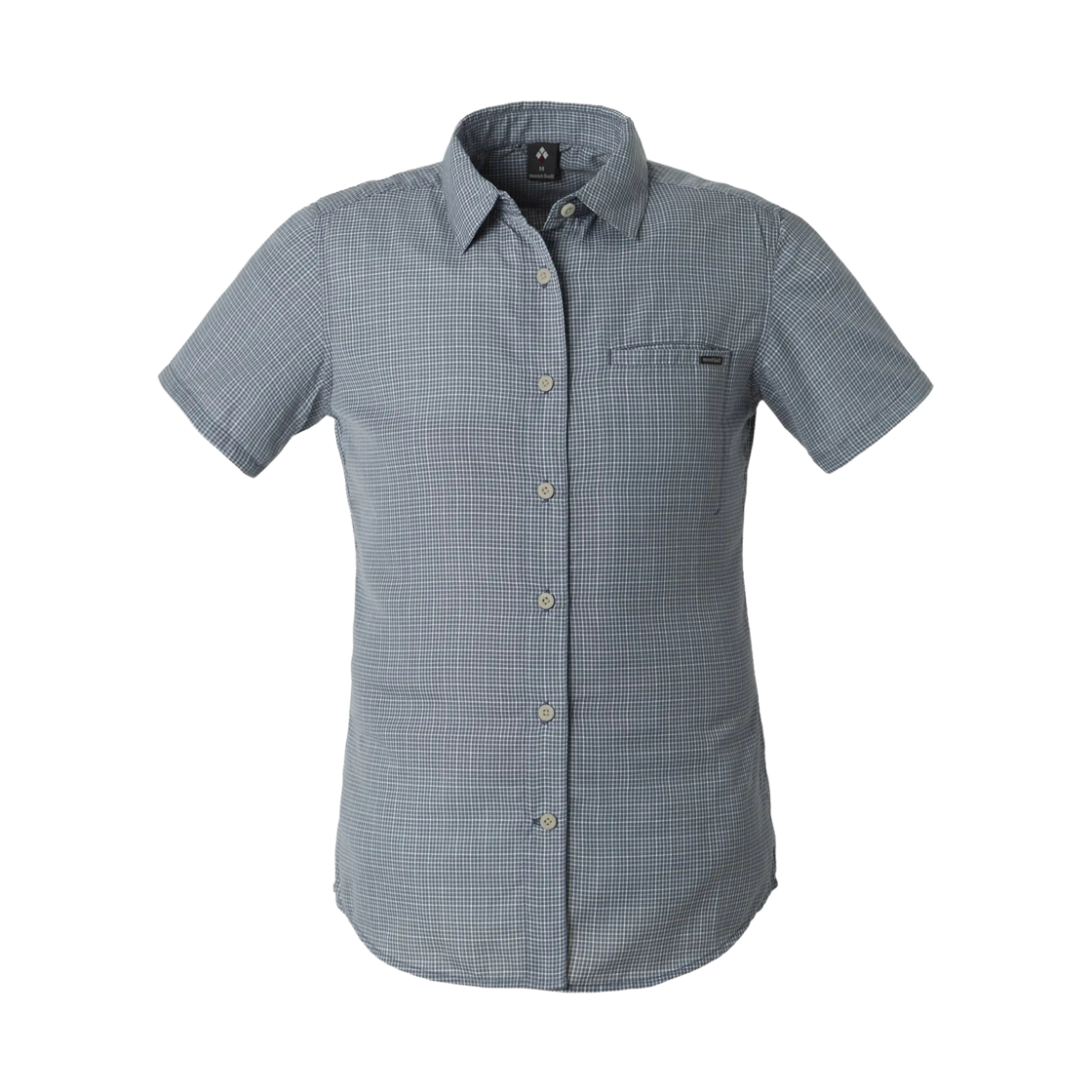1114495 (W) Montbell Wickron Light Single Pocket Short Sleeve Shirt Dark Gray 26