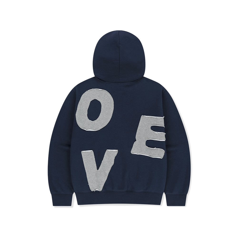 [5% 적립] 썬러브투어 캐피탈 브러쉬드 집 업 후디 네이비/그레이([5% 적립] sunlovetour Capital Brushed Zip Up Hoodie Navy/Grey) - 2
