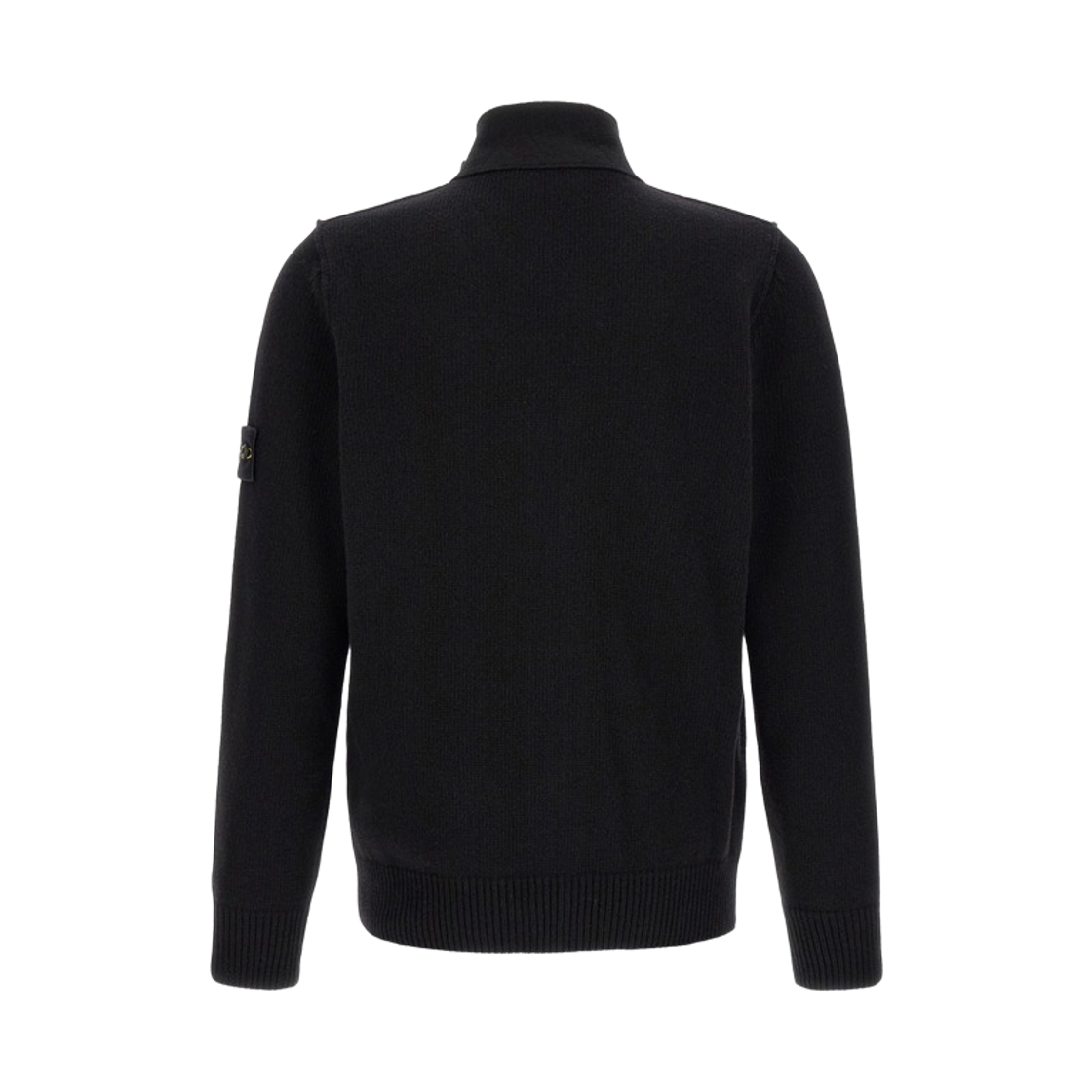 스톤 아일랜드 5100047 레귤러 핏 버튼 플래킷 집업 점퍼 블랙 - 26FW(Stone Island 5100047 Regular Fit Zip Up Jumper with Button Placket Black - 26FW) - 2