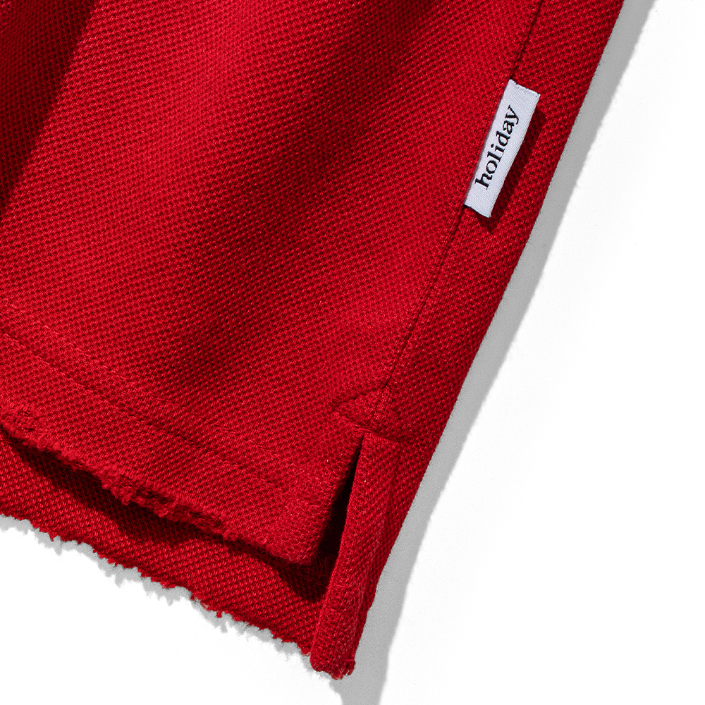 익스프레스 홀리데이 알바트로스 워시드 피케 셔츠 레드(Express Holiday Albatross Washed Pique Shirt Red) - 5