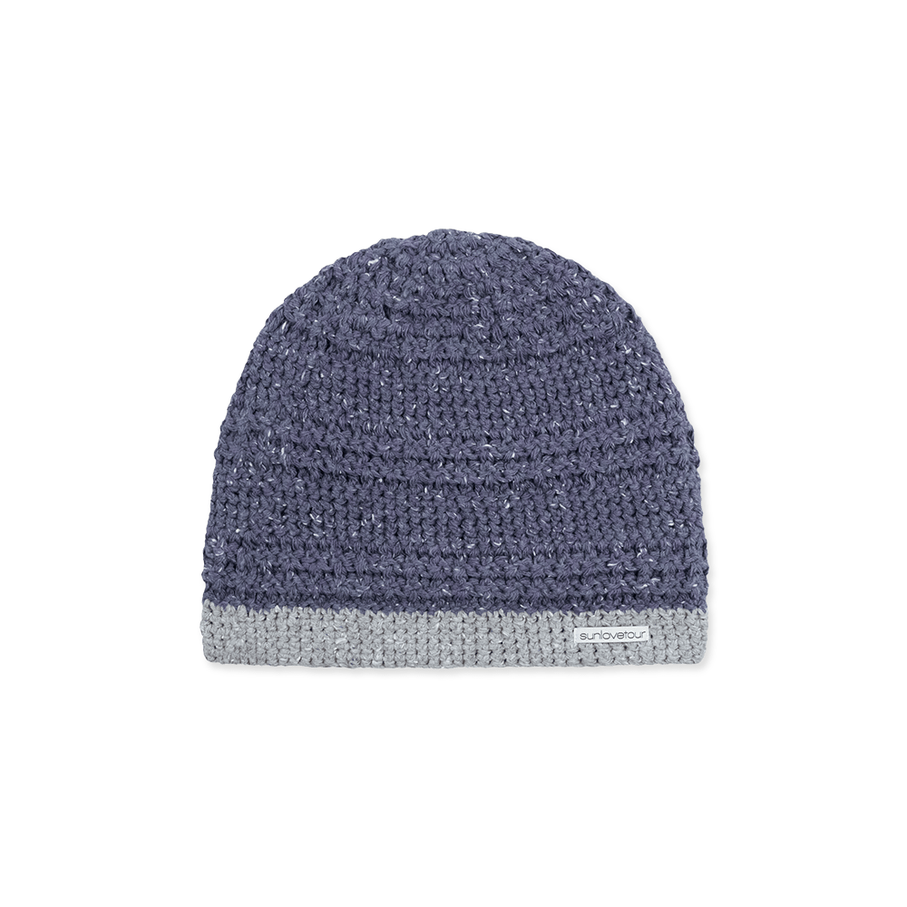 SL263KHWBE06PP [5% 적립] sunlovetour Nep Knit Beanie Purple