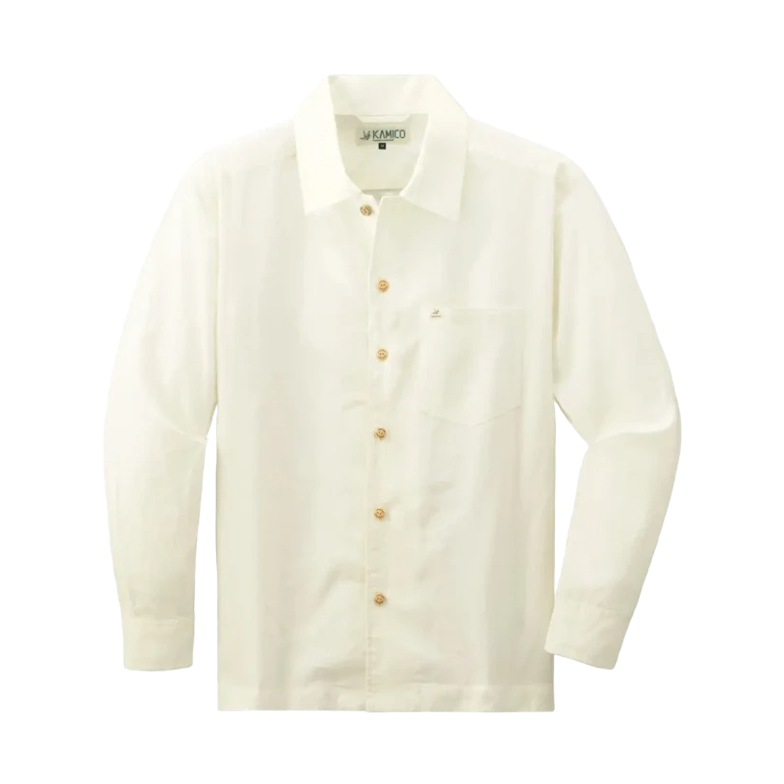 2104586 Montbell Kamico Open Collar Shirt White