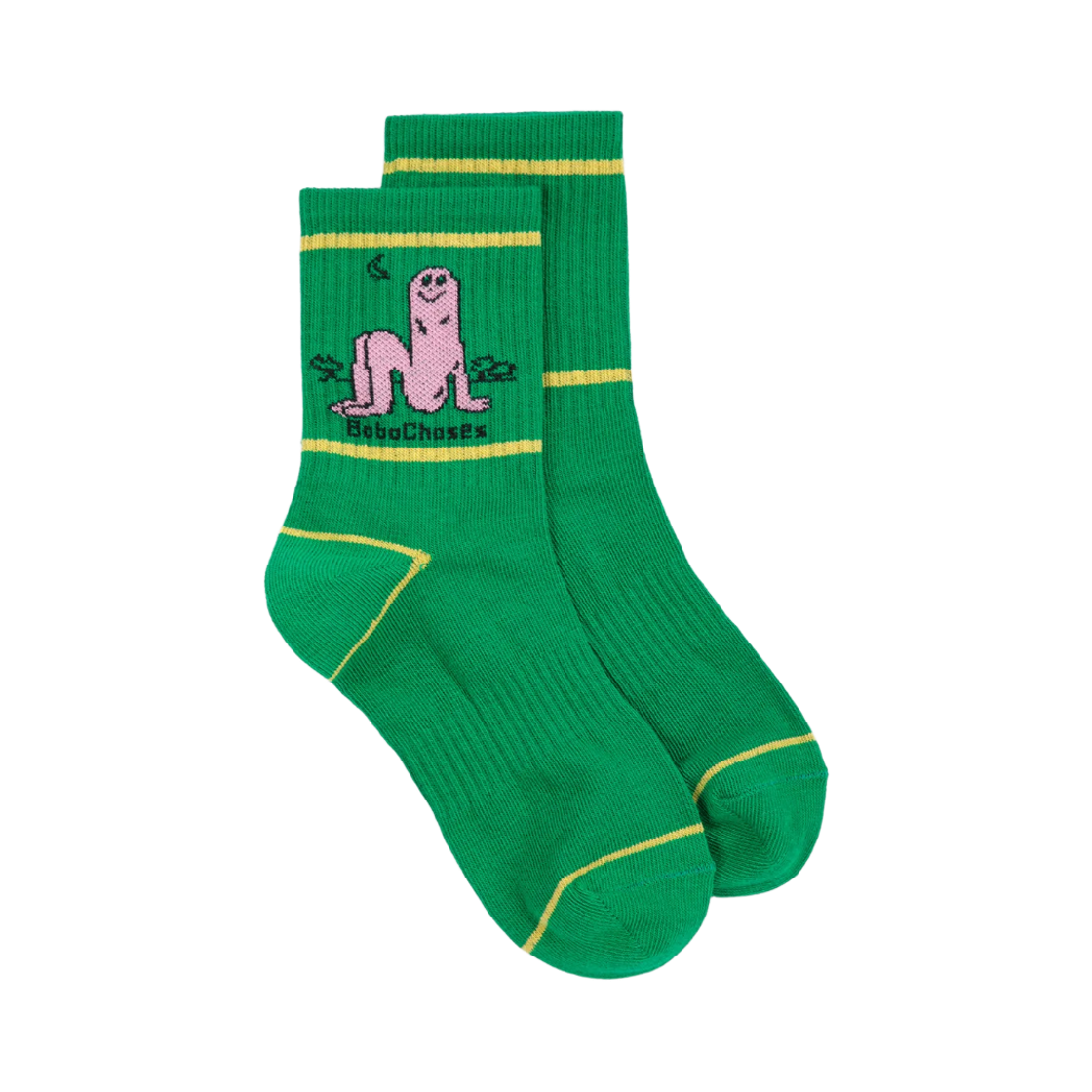 226AI004 (Kids) Bobo Choses Long Puff Short Socks Green