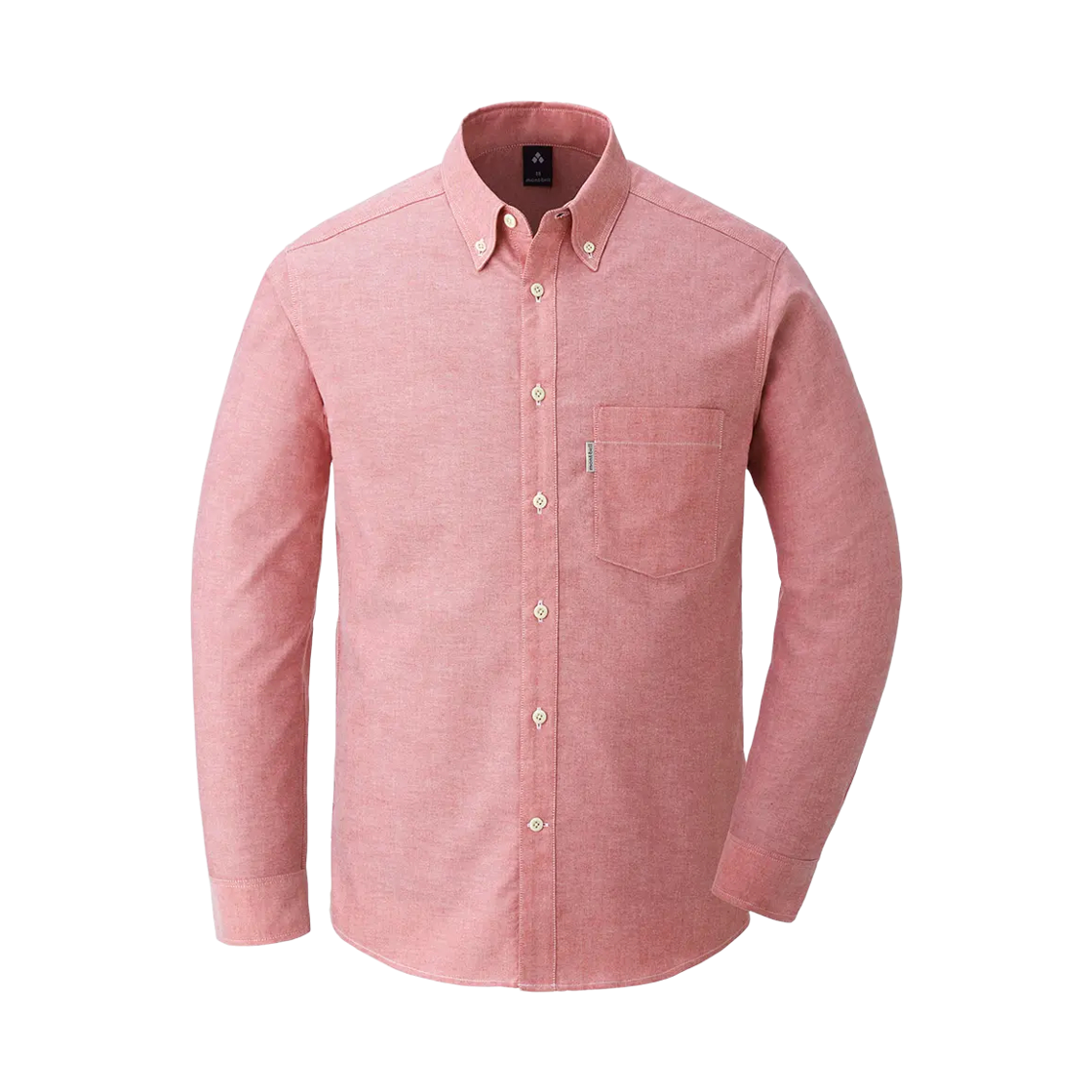 2104693 Montbell Core Spun Oxford Button Down Shirt Red