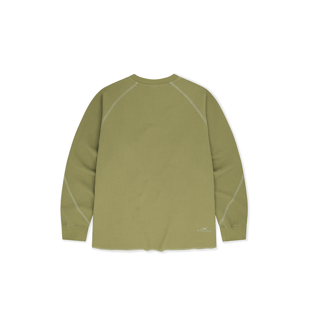 [5% 적립] 썬러브투어 에어로 와플 LS 티 라이트 올리브([5% 적립] sunlovetour Aero Waffle LS Tee Light Olive) - 2