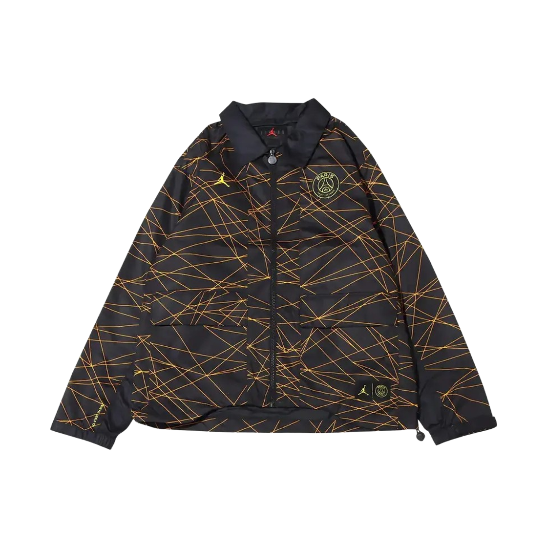 DV2987-010 (W) Jordan x Paris Saint-Germain Anthem Jacket Black Tour Yellow - Asia (Non Marking Ver.)