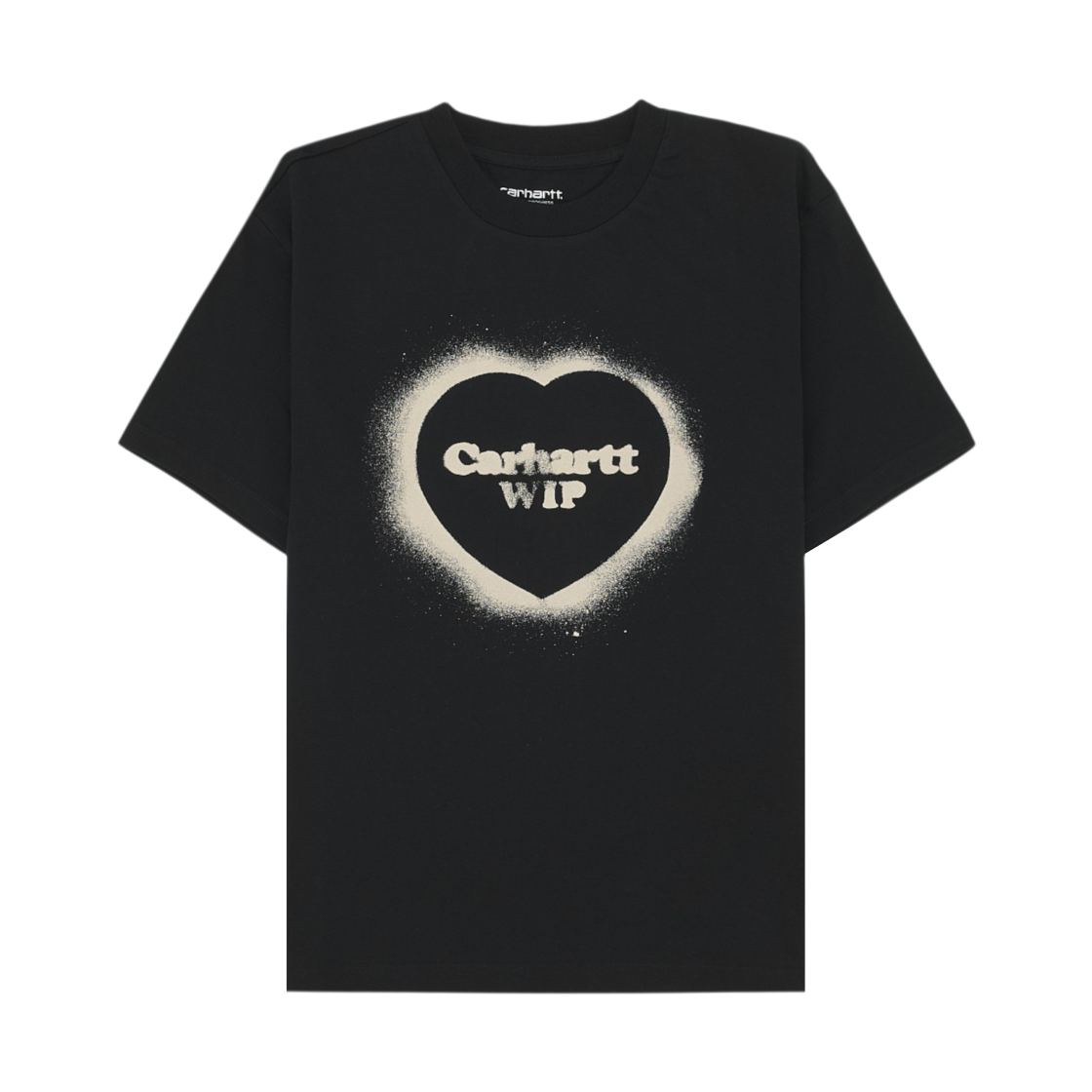 I036907-89-XX (W) Carhartt WIP S/S Spray Heart T-Shirt Black