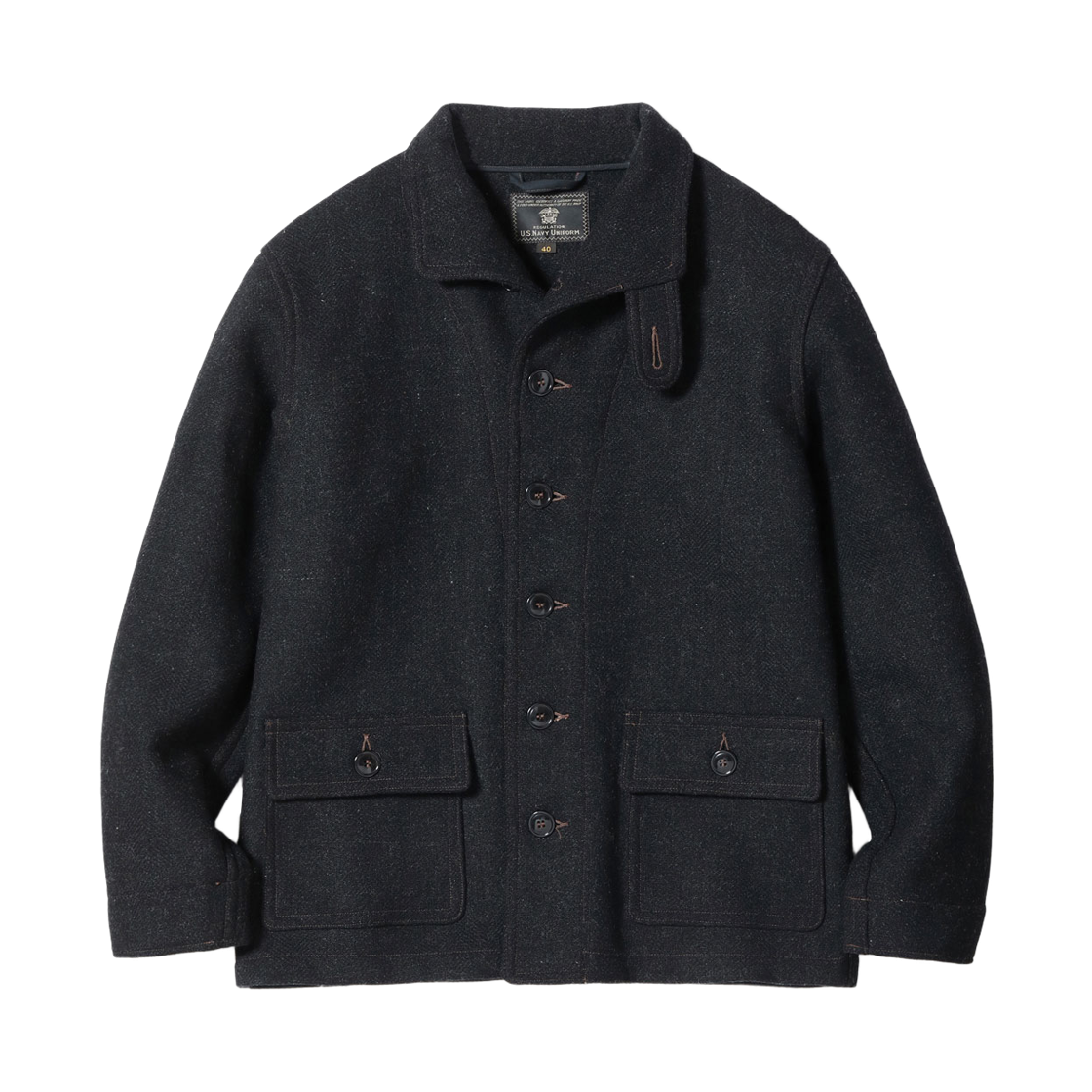 버즈 릭슨 서브마린 클로딩 윈터 울른 U.S. 네이비 유니폼 차콜(Buzz Rickson's Submarine Clothing Winter Woolen U.S. Navy Uniform Charcoal) - 1