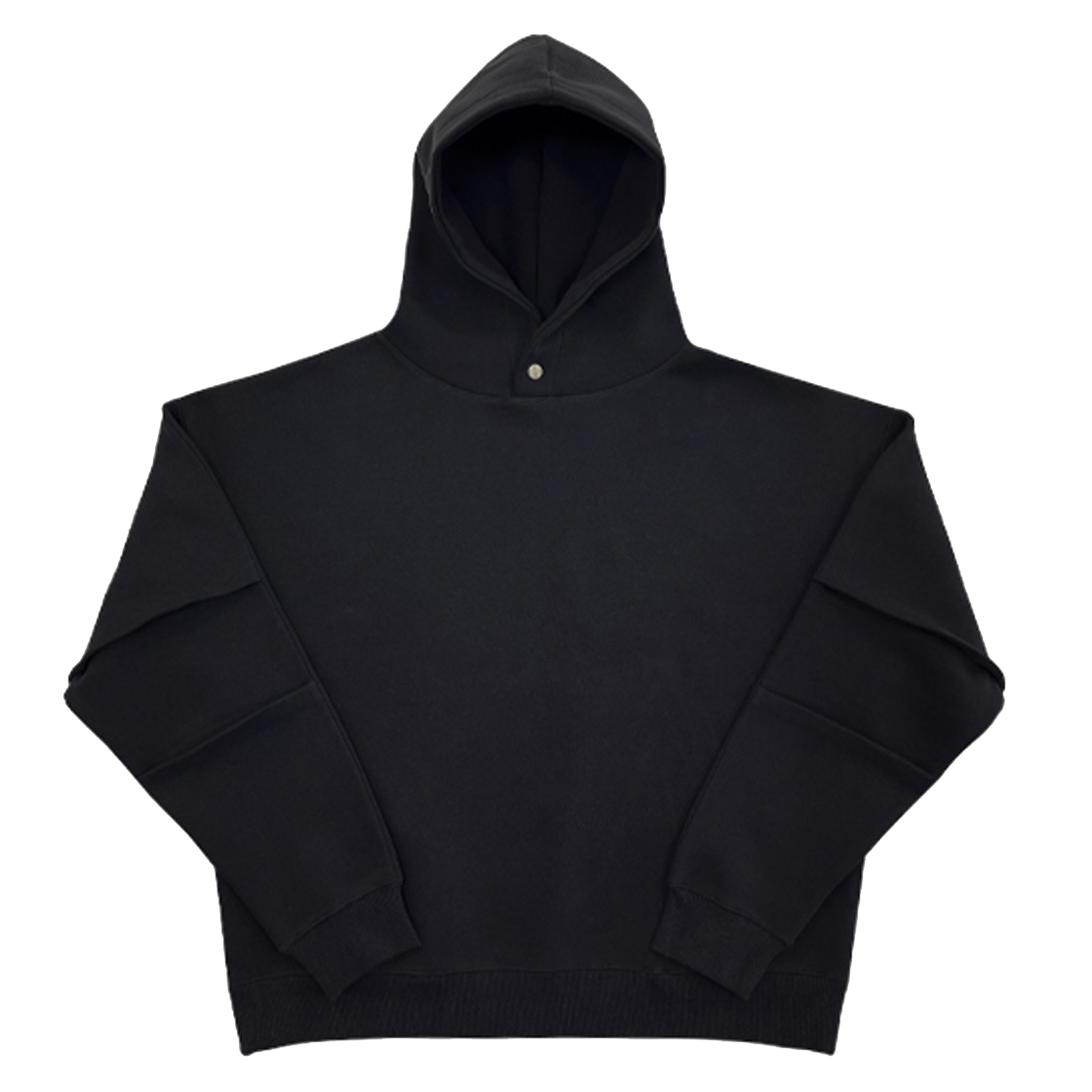 Edition5_5 ATTENTIONROW Edition 5. 890g Neofit Parasuit Oversized Sweat Hoodie Black