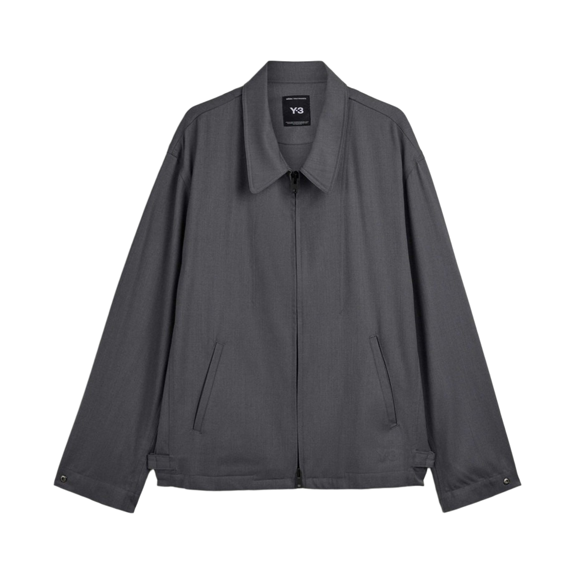 KT9760 Y-3 Wool Tailored Blouson Jacket Grey Five