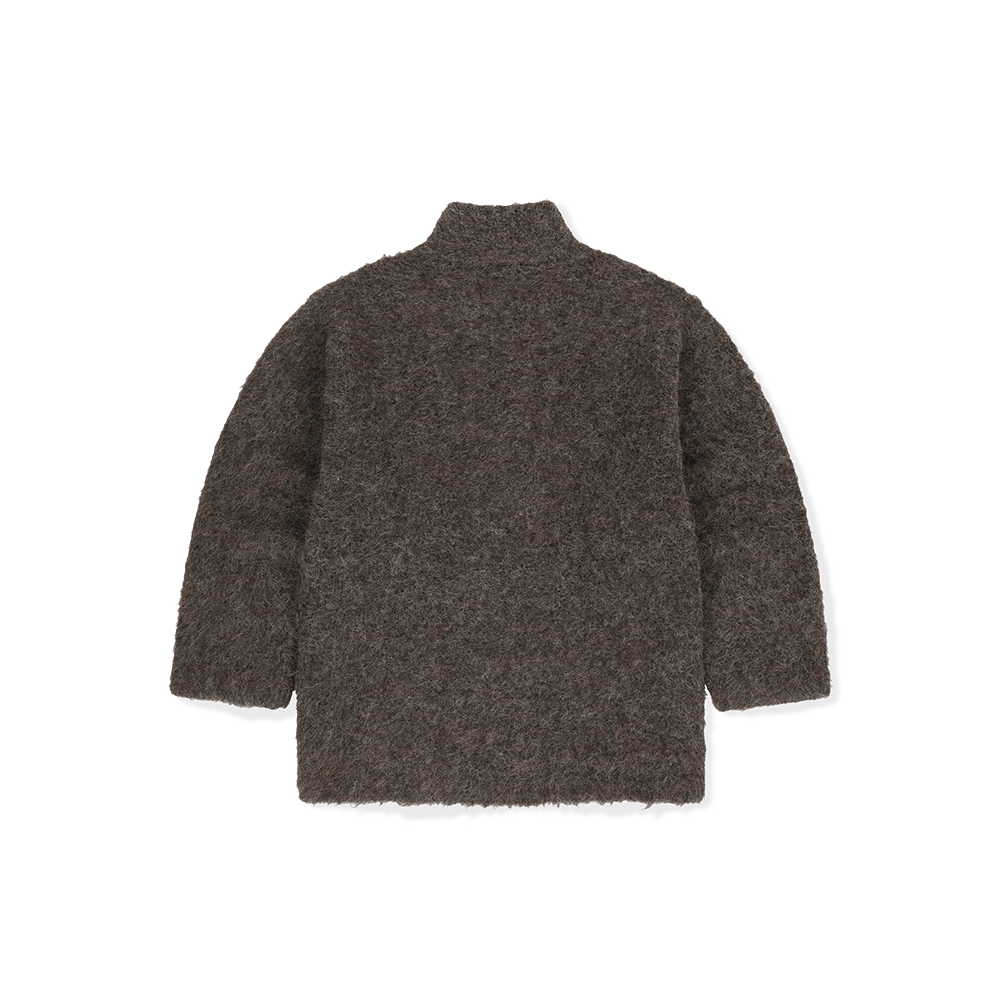 [5% 적립] 썬러브투어 샤기 더블 니트 가디건 헤더 브라운([5% 적립] sunlovetour Shaggy Double Knit Cardigan Heather Brown) - 2