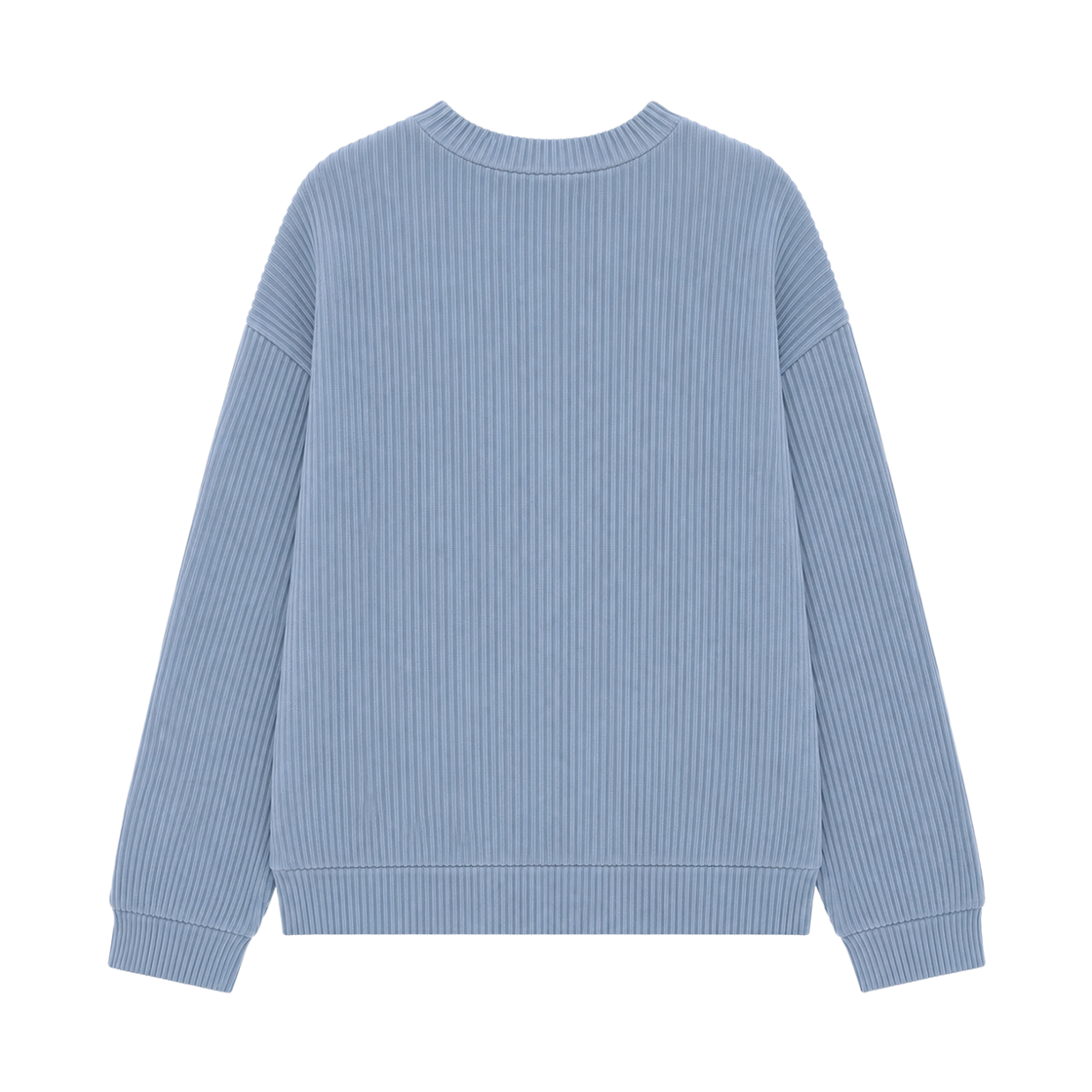 지크립 레귤러 핏 라운드넥 니트 맨투맨 스웨트셔츠  소라(GCLIP Regular Fit Round Neck Knit Sweatshirt Sora) - 3