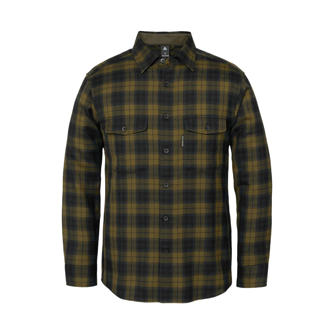 1114666 Montbell Merino Wool O.D. Shirt Khaki