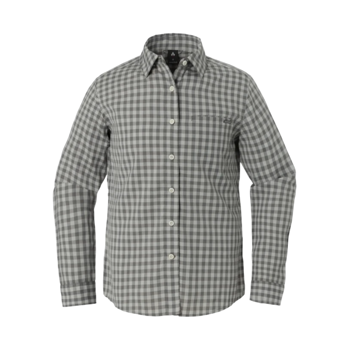 2304481 (W) Montbell Wickron Light Single Pocket Long Sleeve Shirt Gray