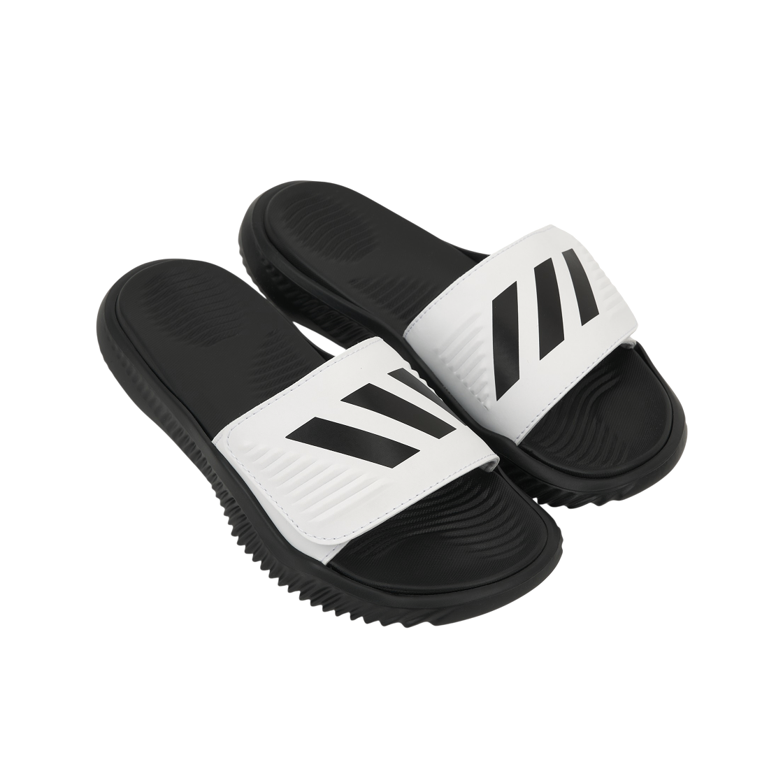 아디다스 알파리스폰스 1.0 슬라이드 클라우드 화이트 코어 블랙(Adidas Alpharesponse 1.0 Slides Cloud White Core Black) - 4