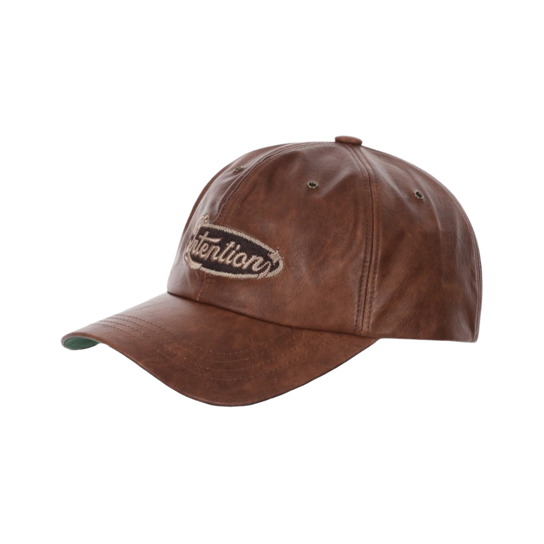 O26WWCA016BR OGARP Intention Leather Ball Cap Brown