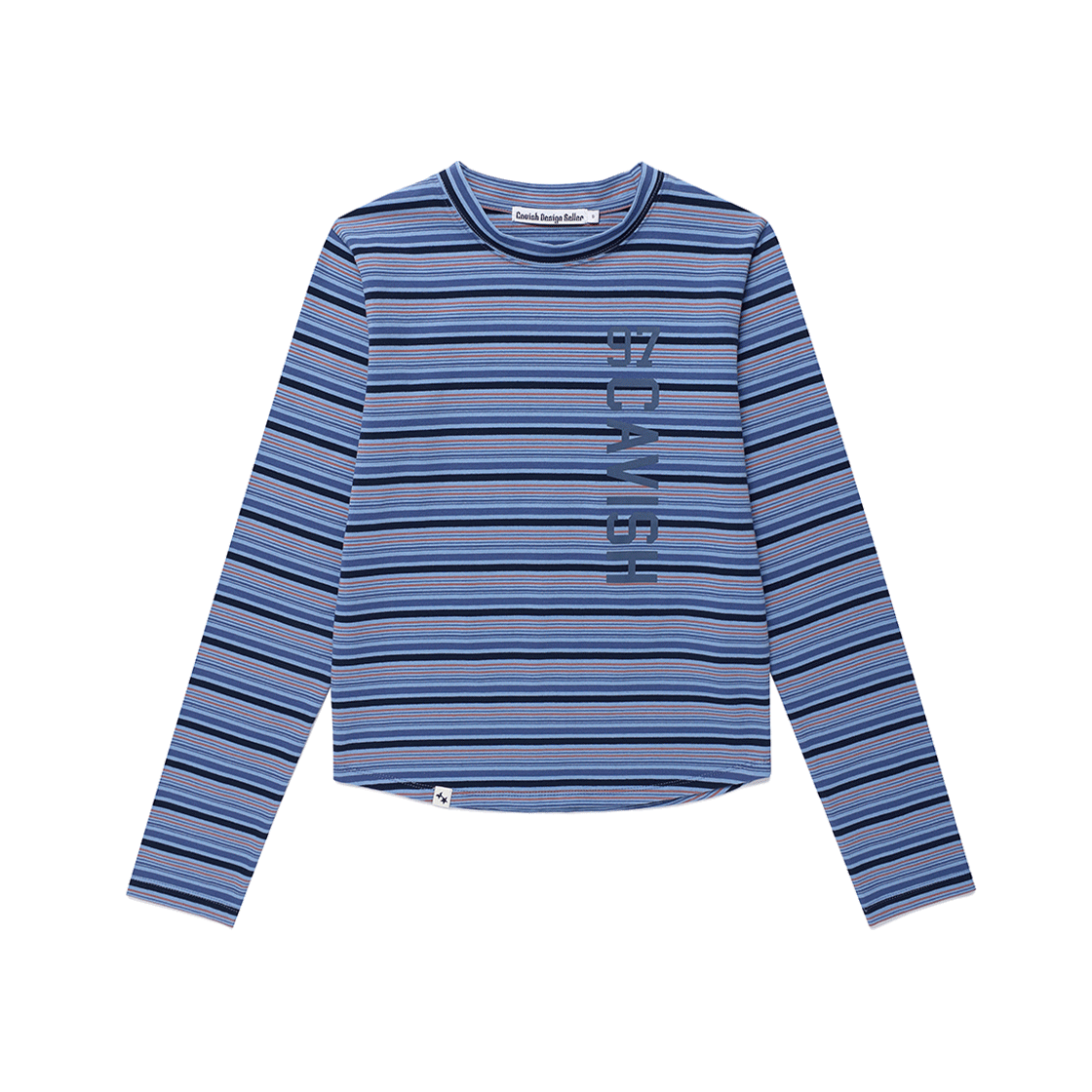 카비시 그래놀라 스트라이프 LS 티셔츠 블루(CAVISH Granola Striped LS Tee Blue)