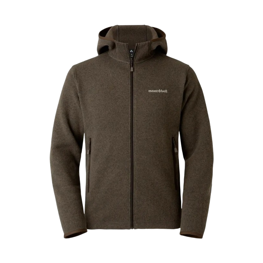 1106589 Montbell Climaplus Knit Hooded Jacket Dark Brown