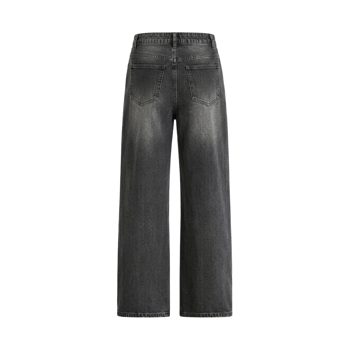 지크립 릴렉스 세미 와이드 브러쉬 워시드 하프밴딩 데님팬츠 블랙(GCLIP Relaxed Semi-Wide Brushed Washed Half-Banding Denim Pants Black) - 3