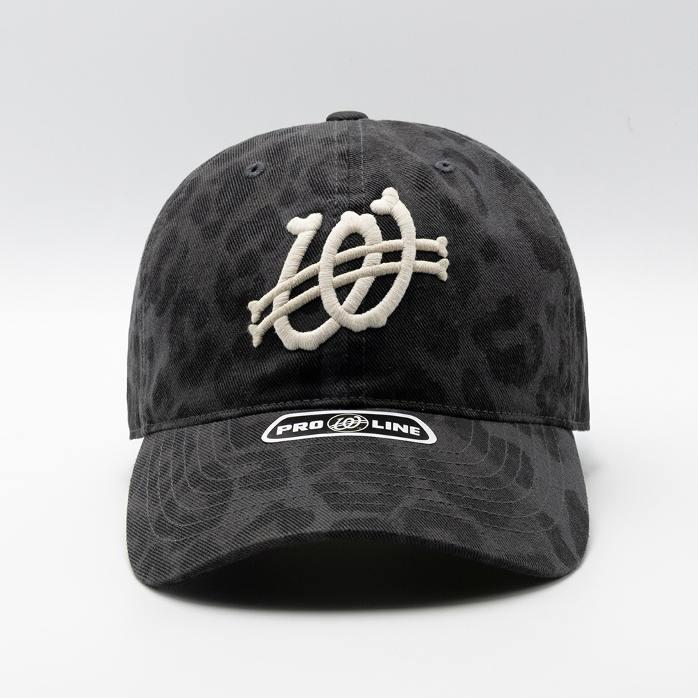 위얼드월드 본투비 워시드 레오파드 볼캡 블랙(Weird World Born to Be Washed Leopard Ball Cap Black) - 2