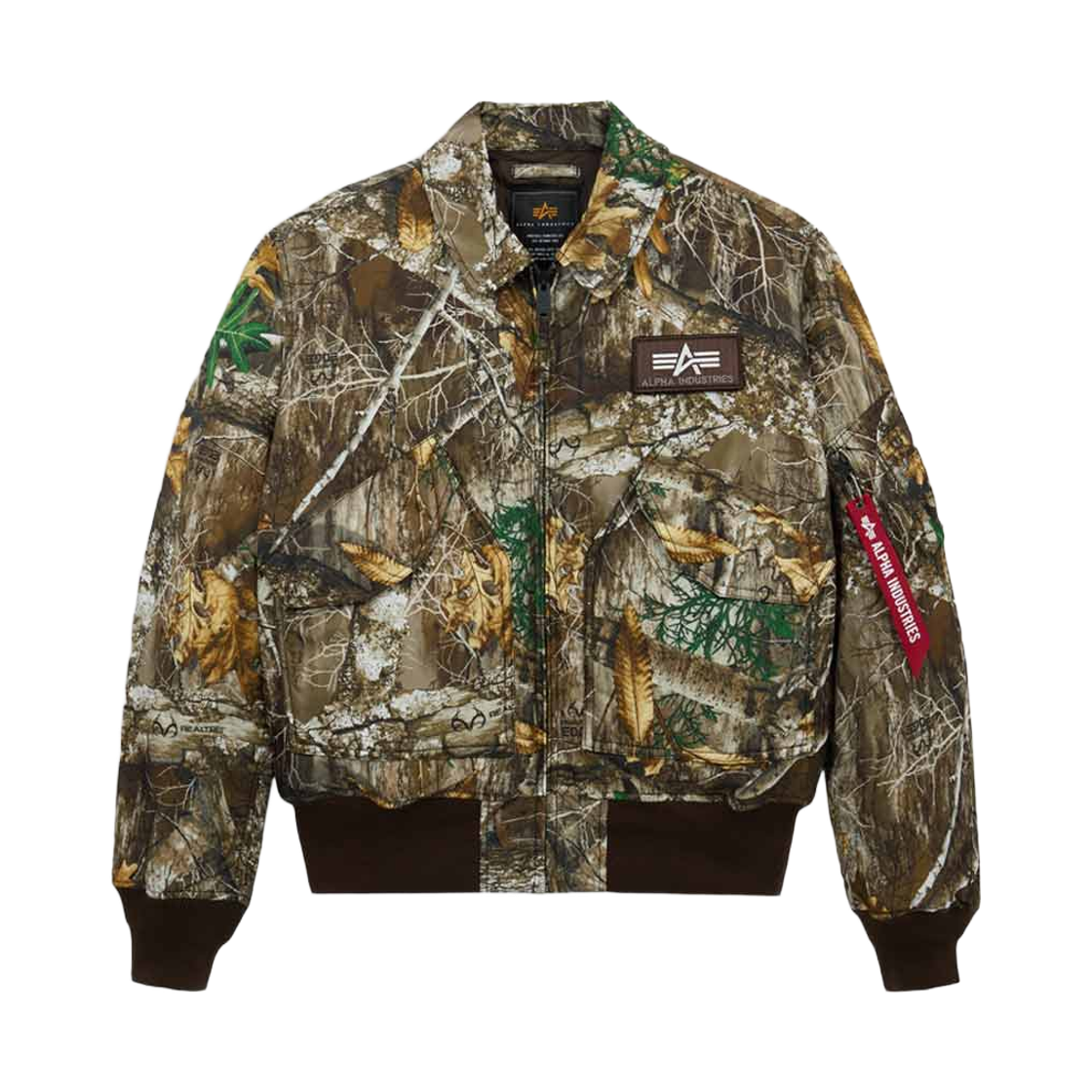 알파 인더스트리 CWU 45/P 헤리티지 핏 플라이트 자켓 카모 리얼트리 카모(ALPHA INDUSTRIES Cwu 45/P Heritage Fit Flight Jacket Camo Realtree Camo)