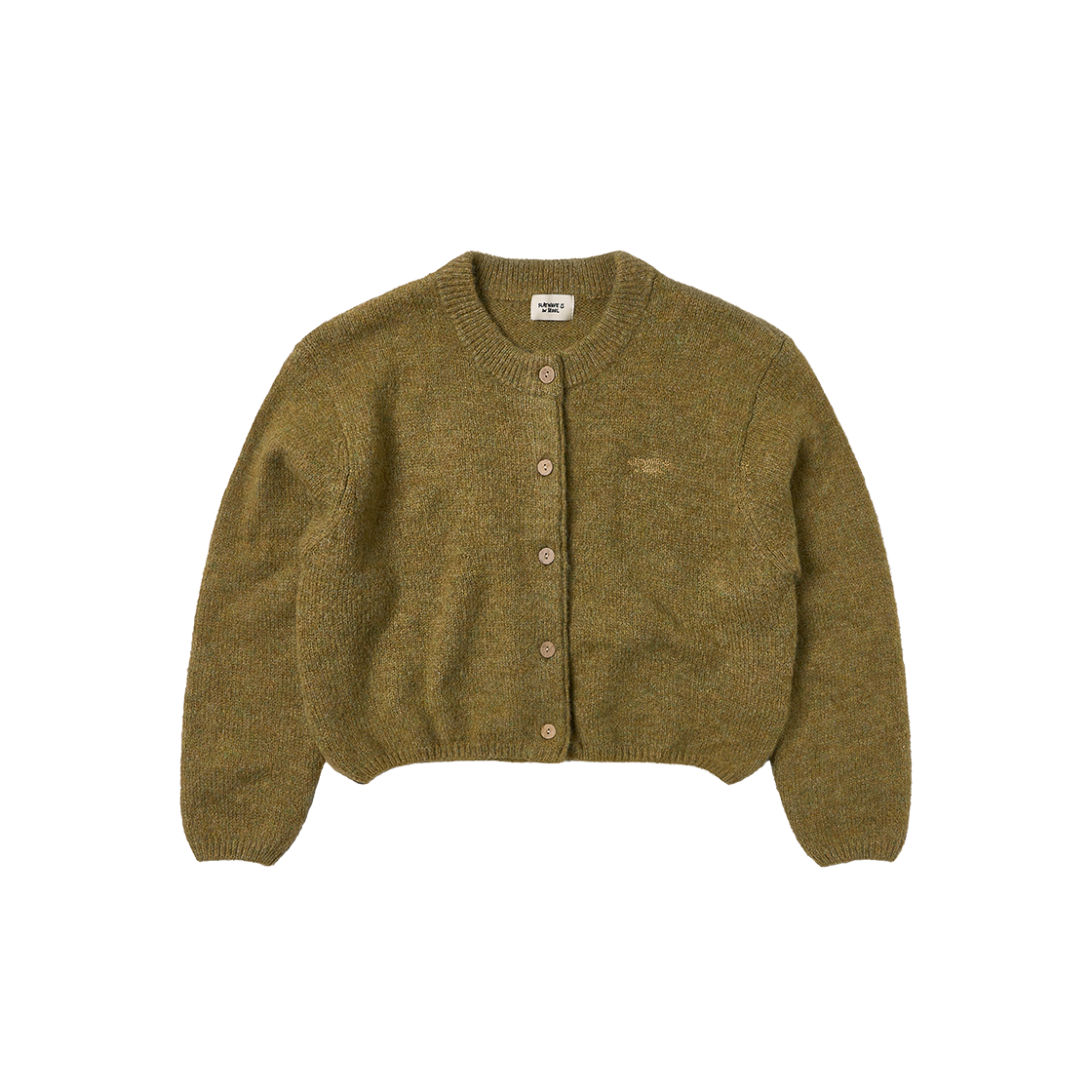 100167_01 Flatwave Ebbe Mild Wool Cardigan Khaki